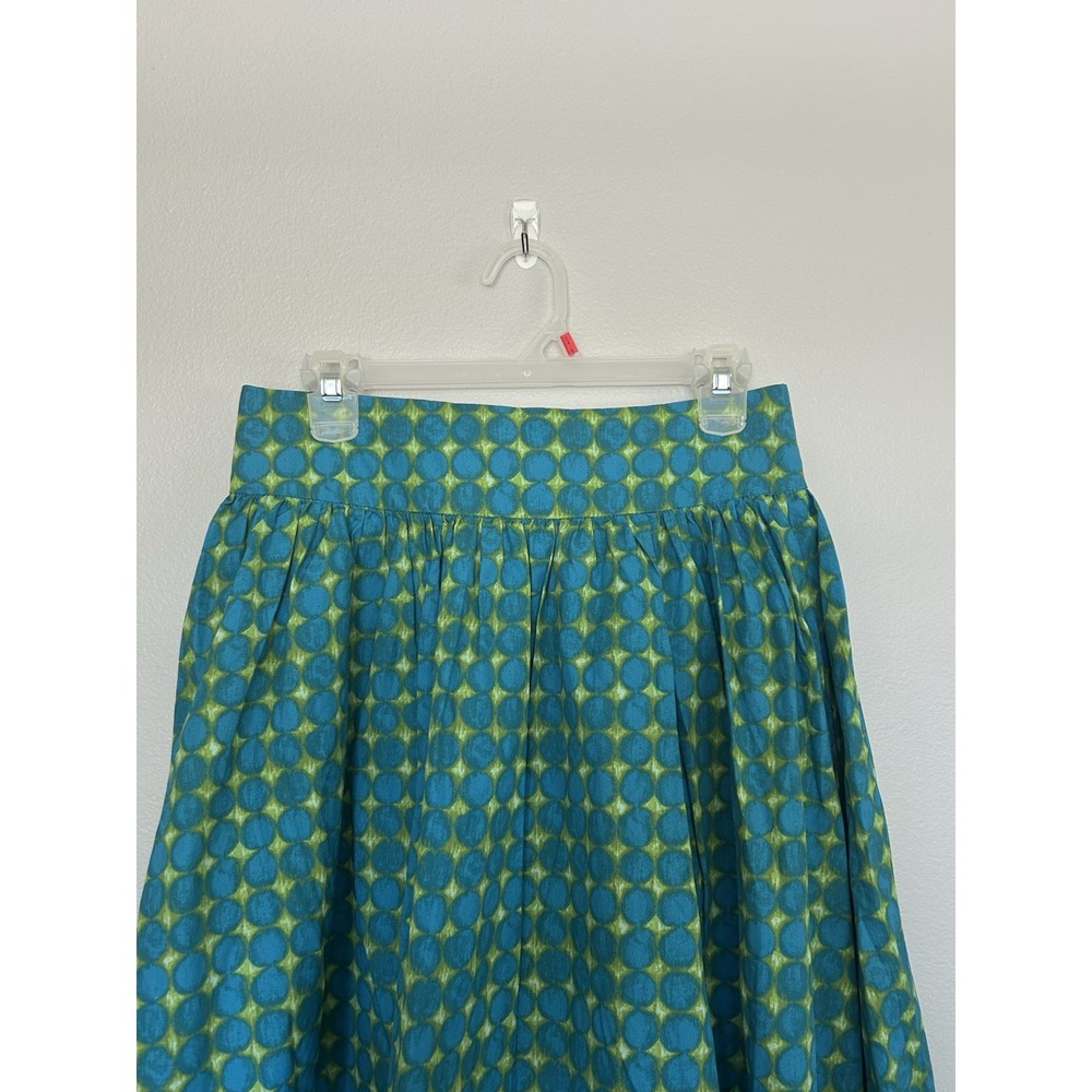 Sundance Teal & Lime Geometric Maxi Skirt - Picture 3 of 10